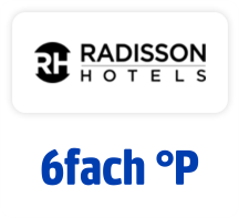 Jetzt bei RADISSON Hotels 6fach punkten. Hier klicken.