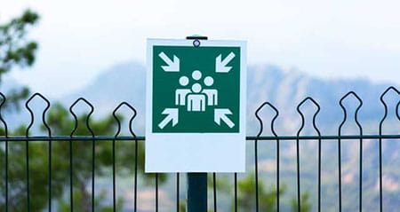 Was bedeutet das Zeichen: sammelplatz