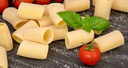 Die Nudel heißt paccheri