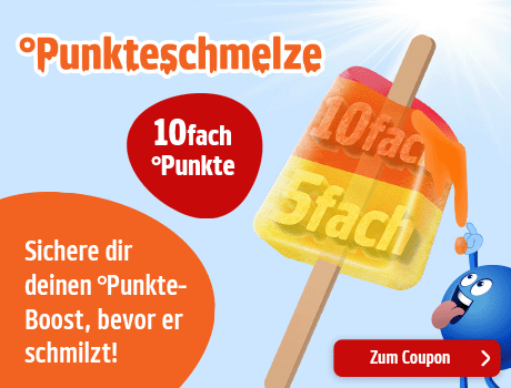 PAYBACK Prämien: 10fach Punkteboost. Schnell einlösen, Punkteboost schmilzt. Zum Coupon.