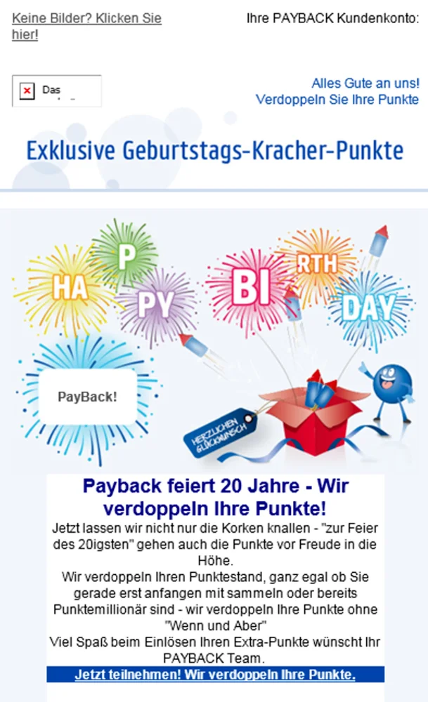 Beispiel einer Phishing-Email