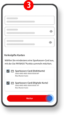 3. Wähle die zu verknüpfenden Karten aus