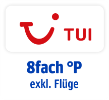 Jetzt 8fach punkten bei TUI, außer auf Flüge. Hier klicken.