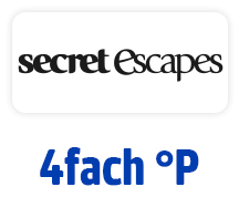 Jetzt bei secret escapes 4fach punkten. Hier klicken.