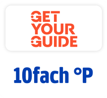 Jetzt bei Get your guide 10fach punkten. Hier klicken.