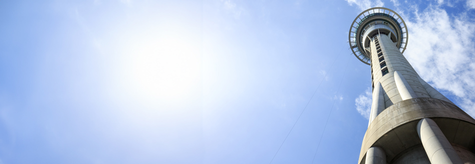 Der Sky Tower in Auckland will hoch hinaus.