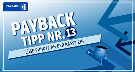Payback Trick Nummer 13: Löse Punkte an der Kasse ein