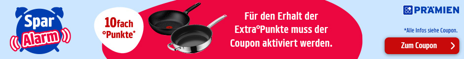 PAYBACK Prämien: Für den Erhalt der Extrapunkte muss der Coupon aktiviert werden. Zum Coupon.