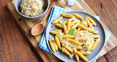 Die Nudel heißt schupfnudel