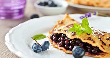 Am 28.1. ist der internationale Tag der Blaubeerpfannkuchen