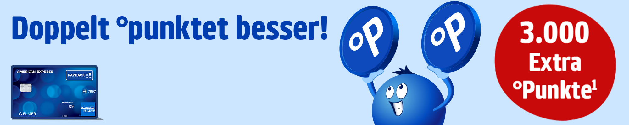 Mit der kostenlosen PAYBACK Amex Kreditkarte immer und überall punkten und Extra-Punkte für die Beantragung sichern