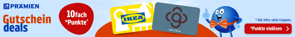  PAYBACK Prämien: 10fach Punkte auf ausgewählte Gutscheinbestellungen! Jetzt Coupon aktivieren