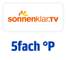 Jetzt bei sonnenklar.tv 5fach punkten. Hier klicken.