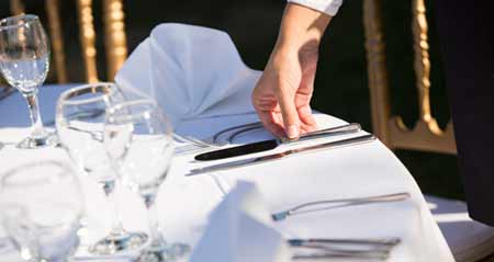 Ein richtig gedeckter Tisch