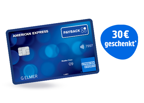 Mit der kostenlosen PAYBACK Amex Kreditkarte immer und überall punkten und Extra-Punkte für die Beantragung sichern