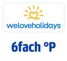 Jetzt bei weloveholidays 6fach punkten. Hier klicken.