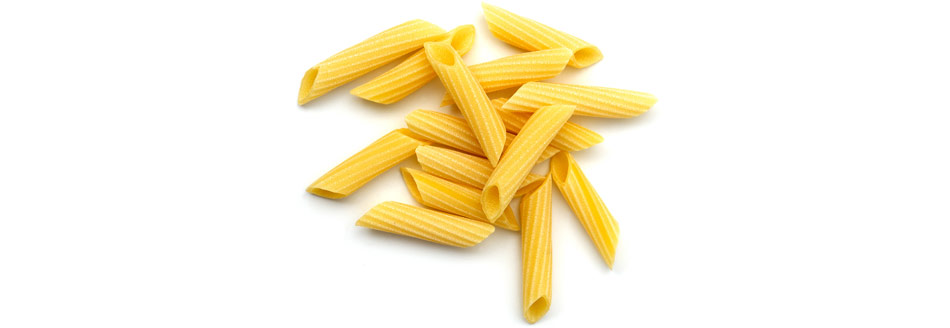 Ungekochte Penne