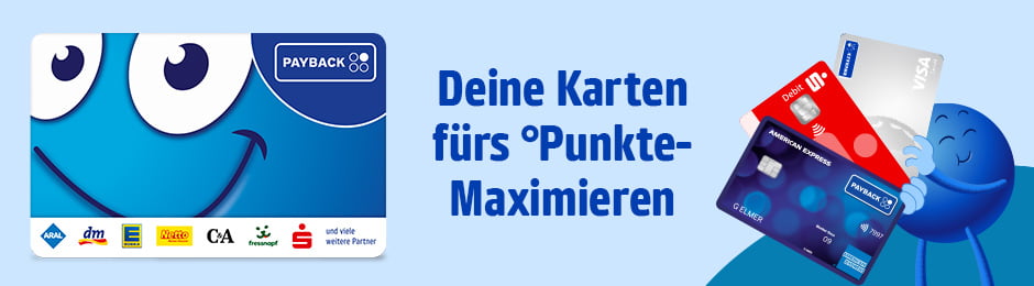 Die PAYBACK Karte: Die perfekte Karte für deinen °Punkte-Sammelspaß.