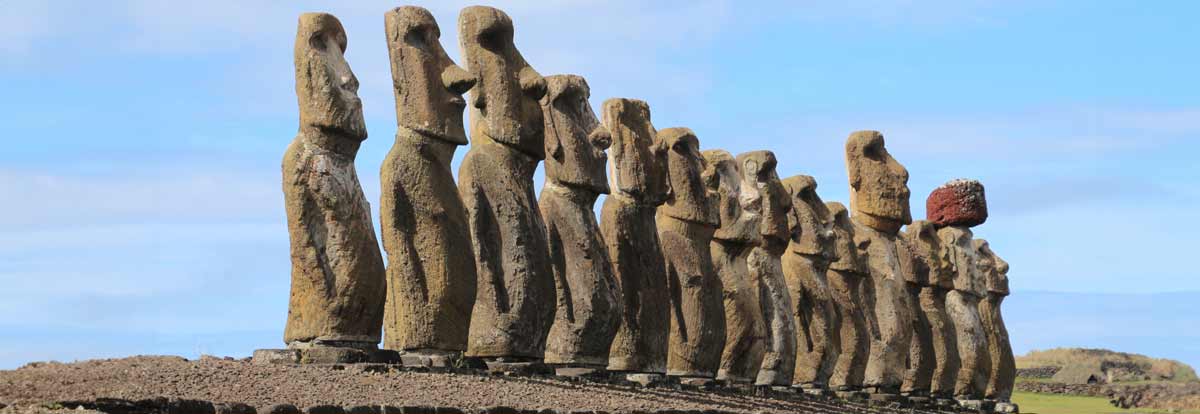 Die weltberühmten Steinfiguren auf der Osterinsel