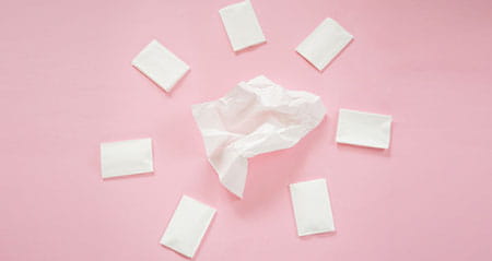 Vorsicht Fehler zum Thema Taschentücher in die Toilette