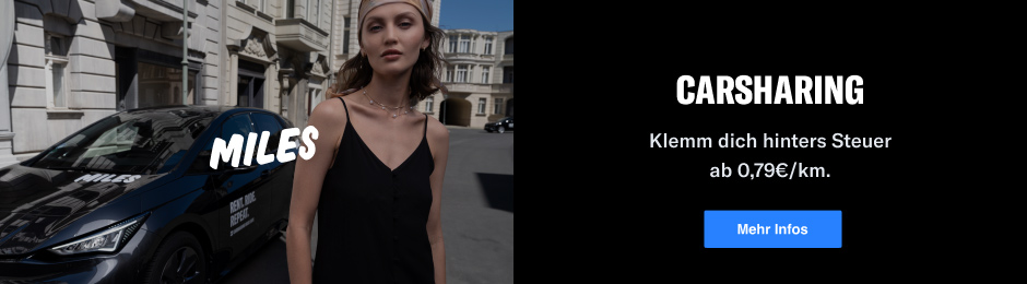 Carsharing: Klemm dich hinters Steuer ab 0,79 € pro km. Mehr Infos.