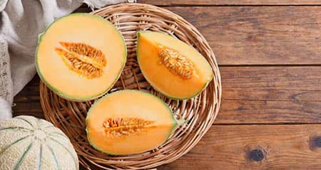 Dieses Obst ist eine: cantaloupe-melone