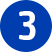 blauer Punkt mit der Zahl 3