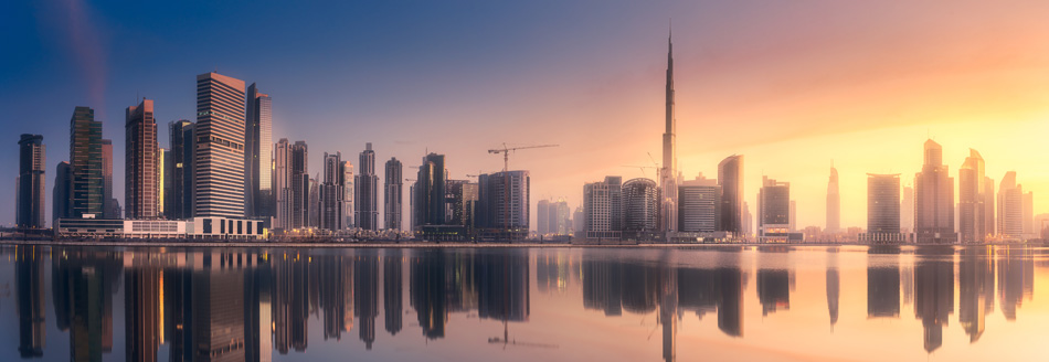 Die Skyline von Dubai