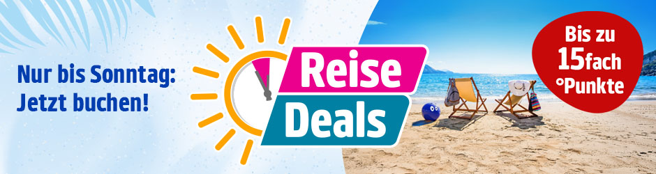 Reise Deals. Jetzt buchen.