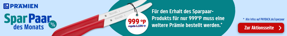 PAYBACK Prämien: Beim Kauf einer weiteren Prämie, WMF Vespermesserset 44% günstiger. Jetzt sparen!