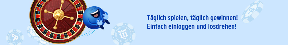 Täglich spielen, täglich gewinnen! Einfach einloggen & losdrehen!
