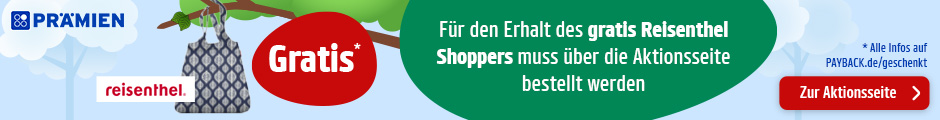 Beim Kauf einer Aktionsprämie gibt es einen gratis reisenthel  Shopper für dich! Zur Aktionsseite.