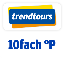 Jetzt bei trendtours 10fach punkten. Hier klicken.