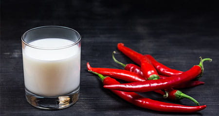 Gewusst wie: zu scharfes hilft milch