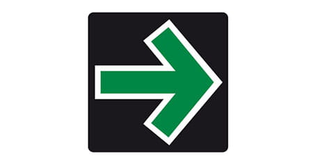 Was bedeutet das Zeichen: gruenpfeil