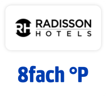 Jetzt bei Radisson Hotels 8fach punkten. Hier klicken.