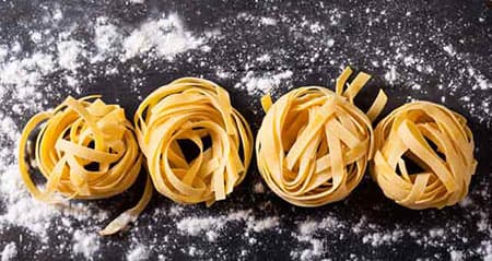 Die Nudel heißt fettuccine