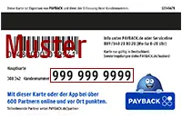 PAYBACK Karte Rückseite