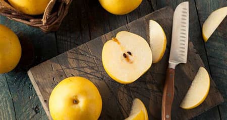 Dieses Obst ist eine: nashi