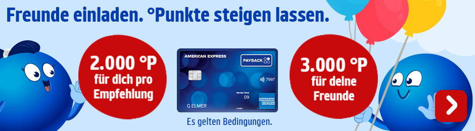 Empfehlen lohnt sich: Bis zu 50.000 °Punkte im Jahr sichern