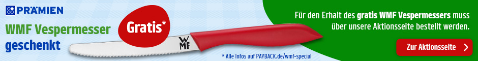 Beim Kauf einer Aktionsprämie gibt es ein gratis Vespermesser für dich! Zur Aktionsseite.