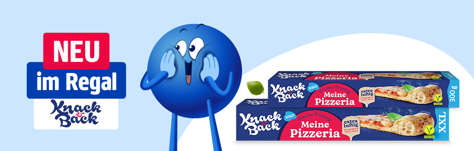 Neu im Regal: Knack & Back Frischer Pizzateig