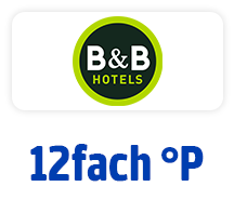 Jetzt bei B&B Hotels 12fach punkten. Hier klicken.