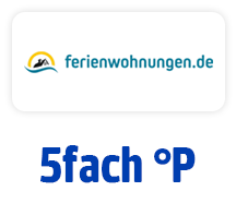Jetzt bei ferienwohnungen.de 5fach punkten. Hier klicken.