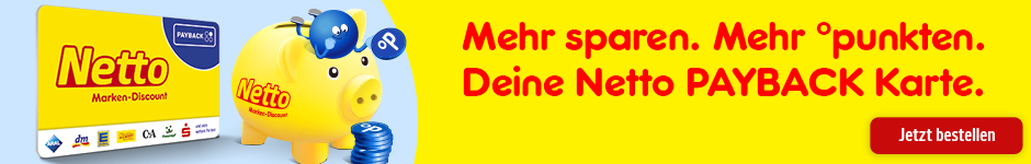 Hier die Netto PAYBACK Karte bestellen.