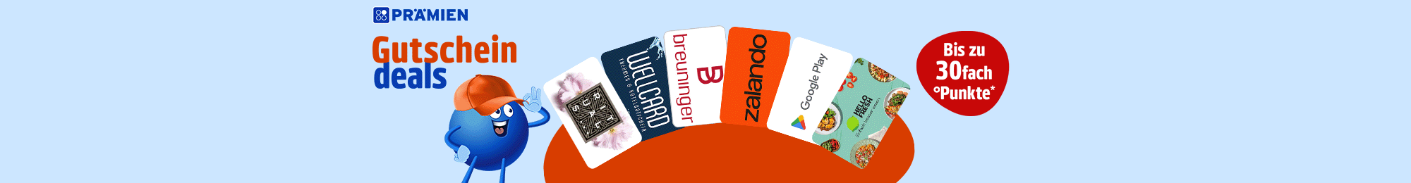PAYBACK Prämien: bis zu 30fach Punkte auf ausgewählte Gutschein-Bestellungen! Jetzt Coupon aktivieren.