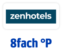 Jetzt bei zenhotels 8fach punkten. Hier klicken.