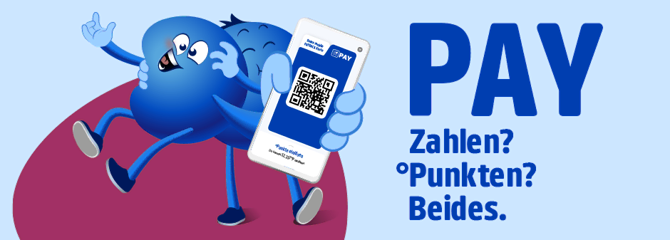 PAY Zahlen? °Punkten? Beides.