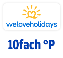 Jetzt bei weloveholidays 10fach punkten. Hier klicken.