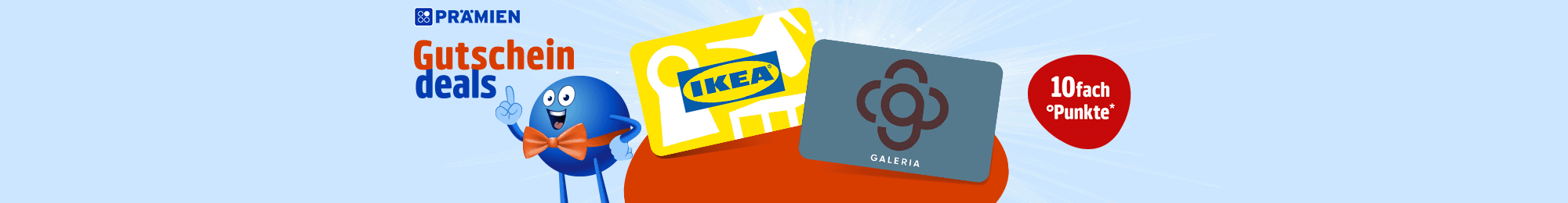 PAYBACK Prämien: 10fach Punkte auf ausgewählte Gutschein-Bestellung! Jetzt Coupon aktivieren.